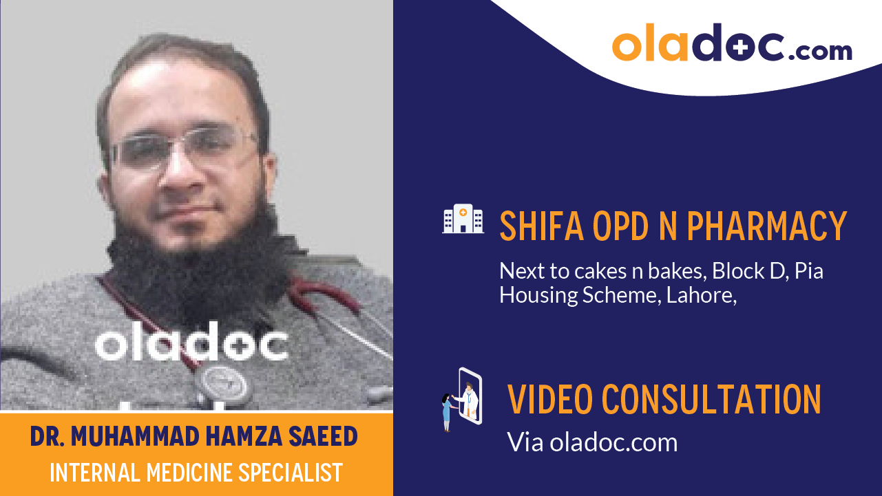 Practice locations of Dr.Muhammad Hamza Saeed